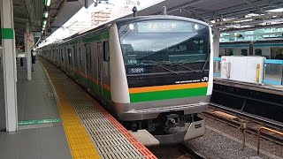E233系3000番台U619編成 JR宇都宮線普通上野行(538M) 浦和駅3番線発車 2025,1/16