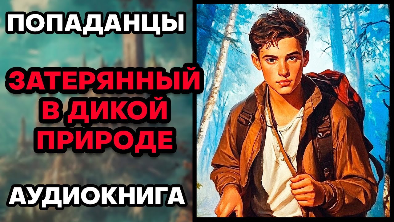 Аудиокнига ПОПАДАНЦЫ 💥 ЗАТЕРЯННЫЙ В ДИКОЙ ПРИРОДЕ