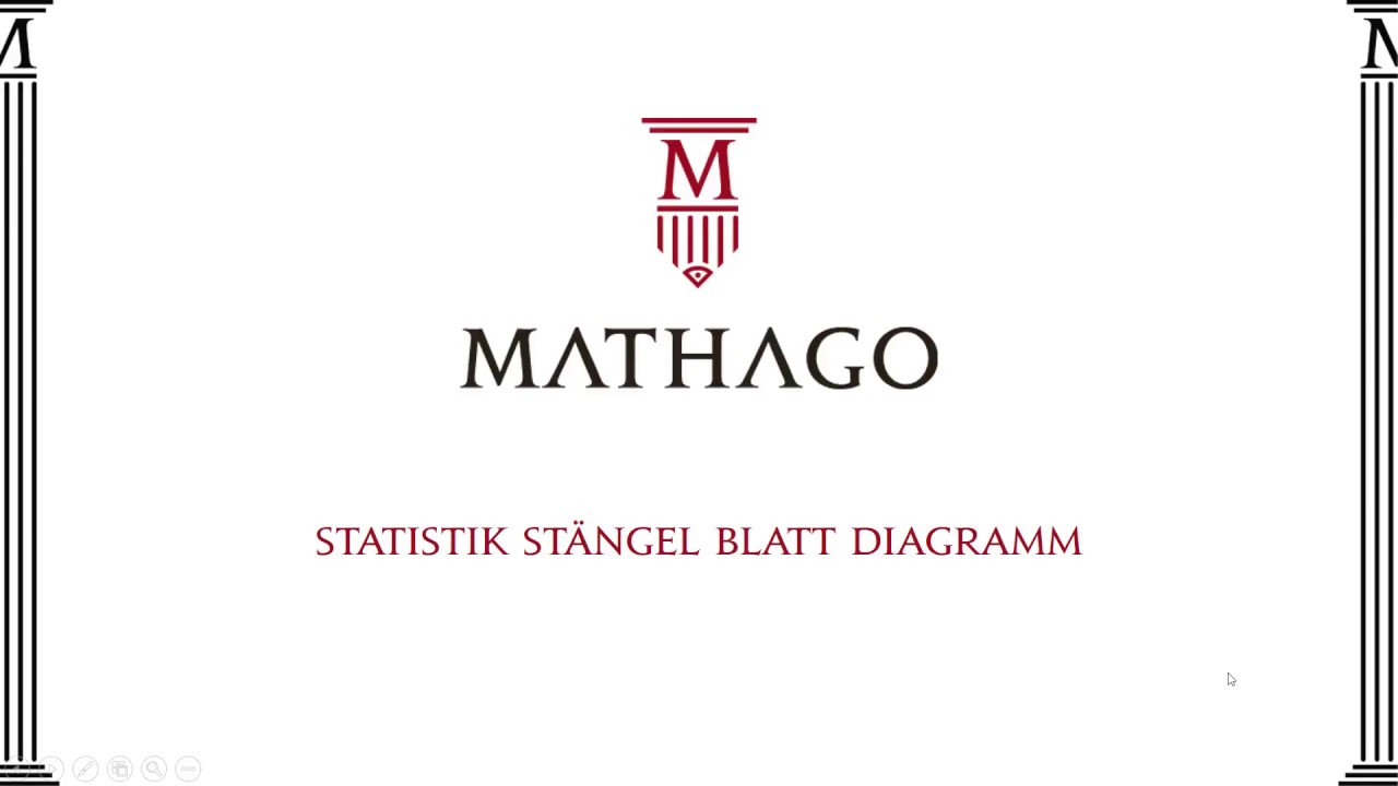 Statistik Stangel Blatt Diagramm Mathago Youtube