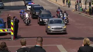 Monument Circle Procession For Officer Leath