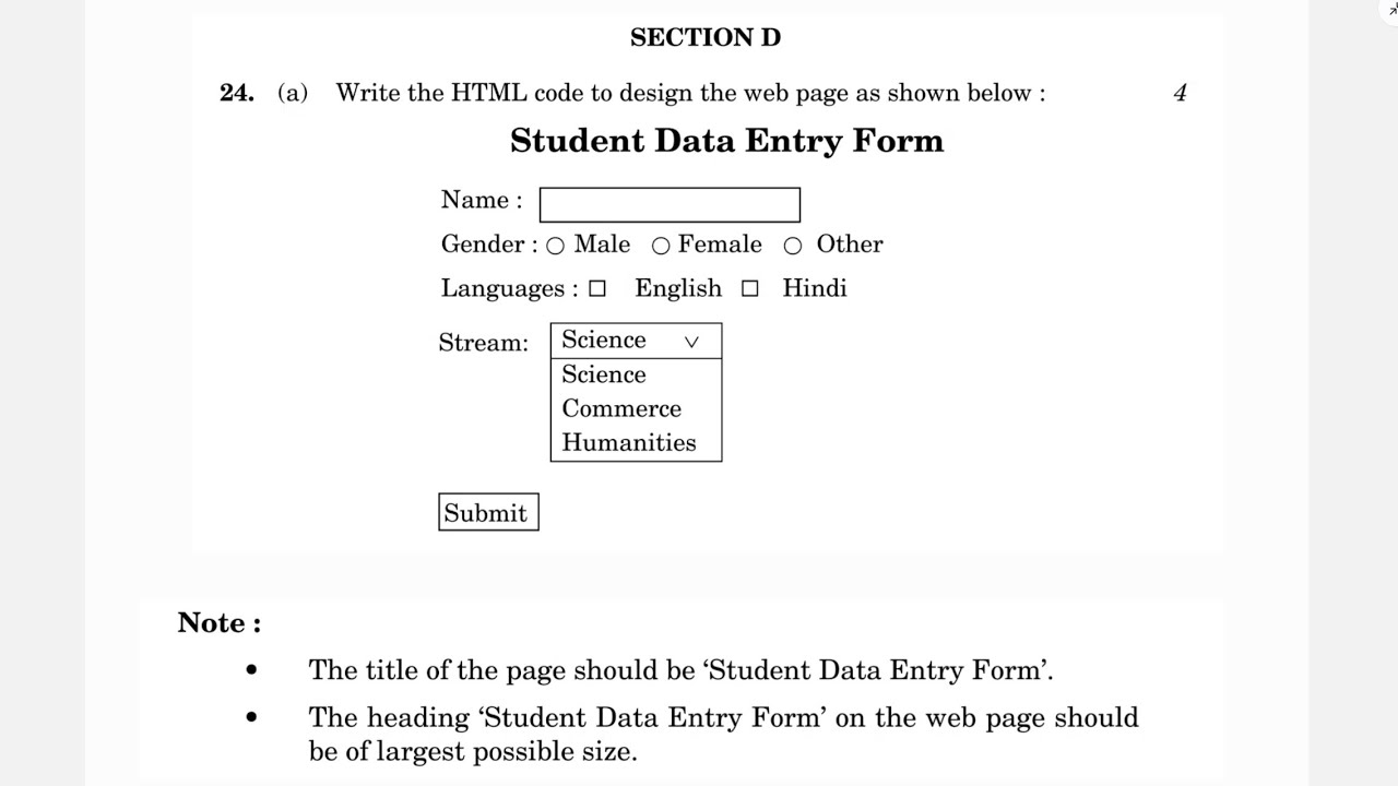 How to create a form using HTML ? - YouTube