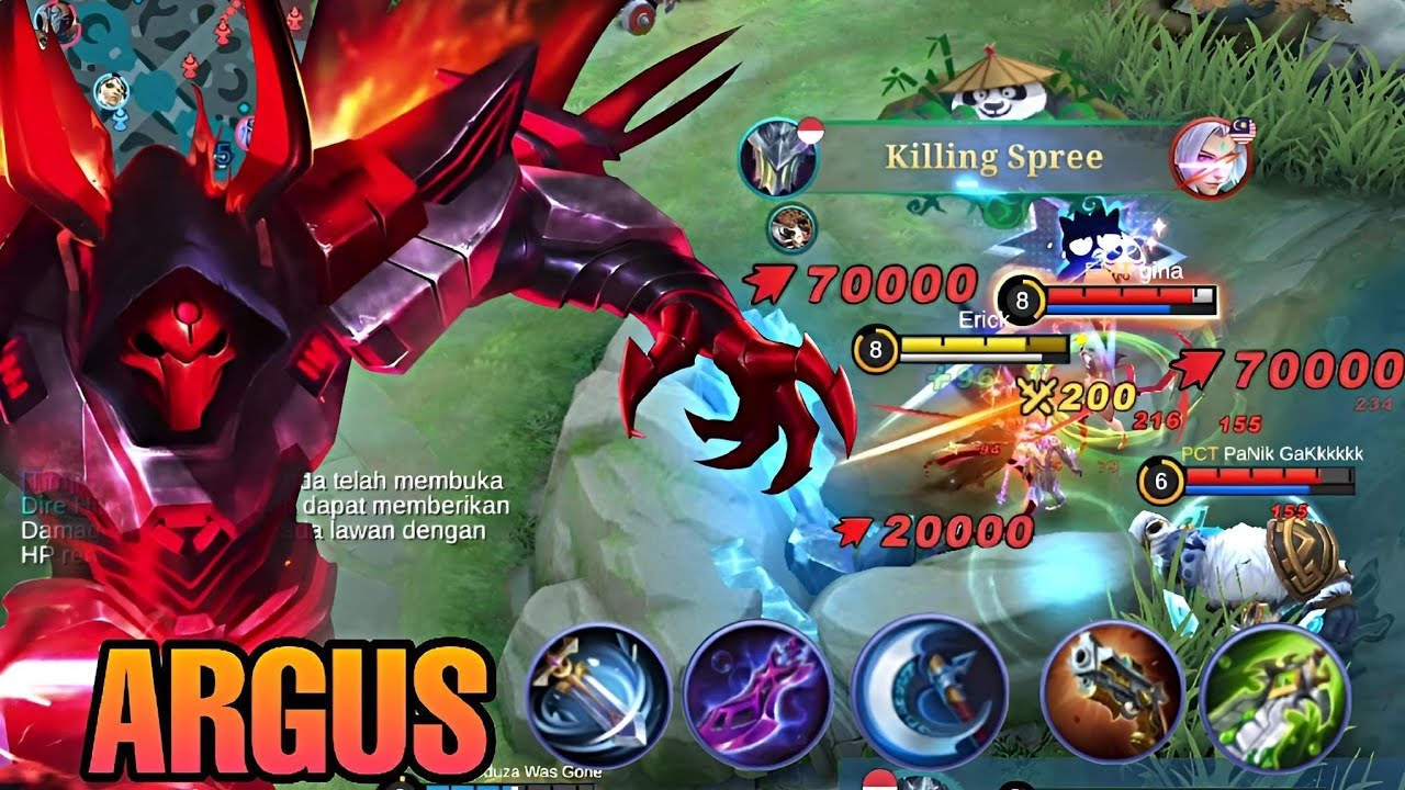 Argus build one combo atack speed new meta || Mobile Legends