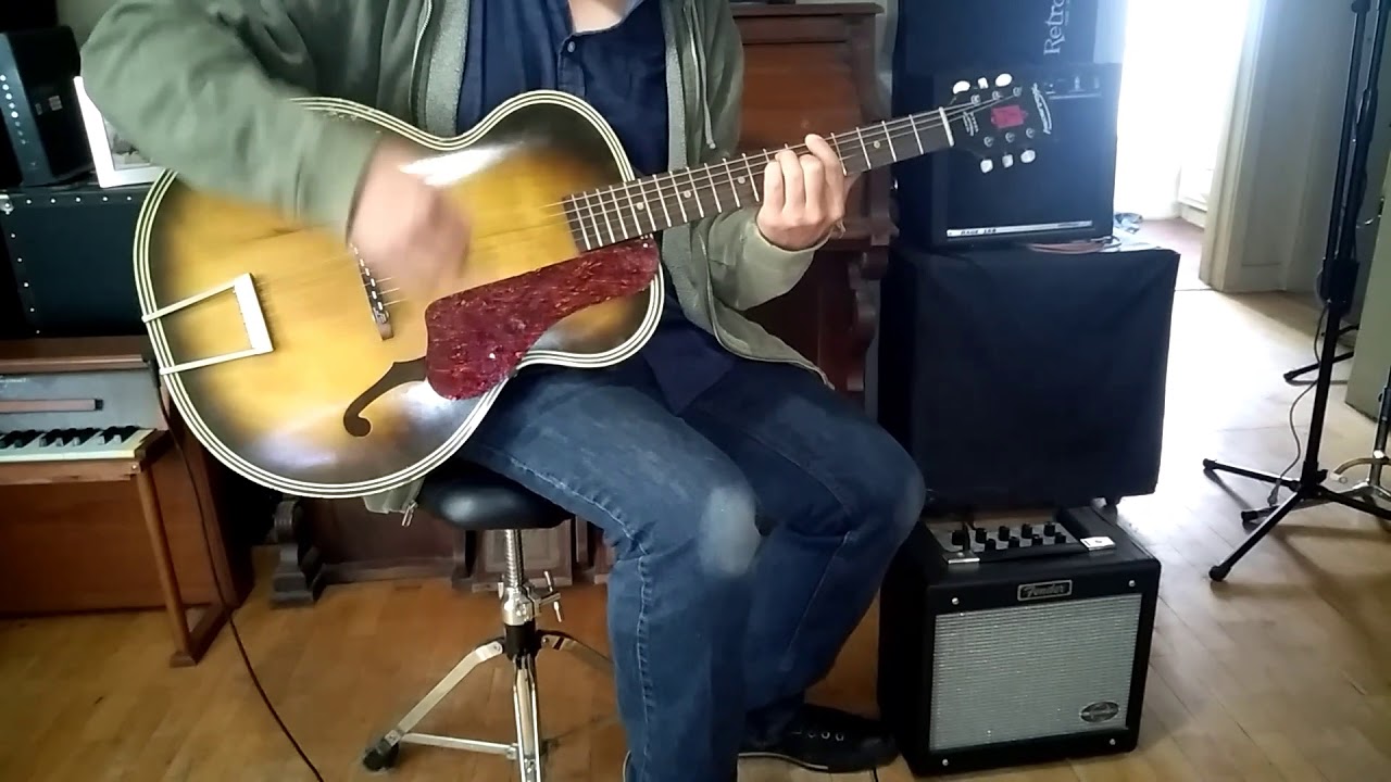 Vintage 1959 Harmony H1213 Archtop Guitar + Transducer Pickup YouTube