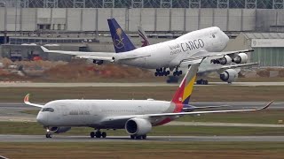 Spektakulärer Go-Around Saudia Cargo B747 Frankfurt Last-Minute-Entscheidung Starken Windböen