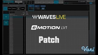 Video tutorial Waves eMOTION LV1, ventana de Patch, Vari Internacional