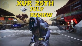 Destiny 2 Xur review July 25th 2025