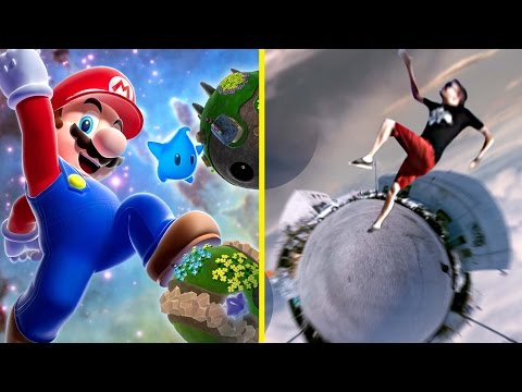 Video till Humoristisk video visar Super Mario Galaxy i verkligheten
