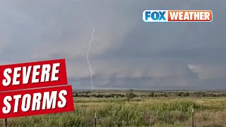 Dangerous Storms Sweep Across Portions Of Texas, Oklahoma On Sunday