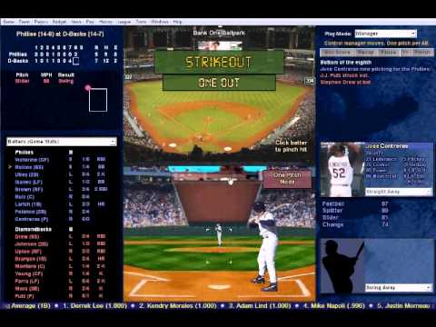 Baseball Mogul 2012: Philadelphia vs Arizona #1