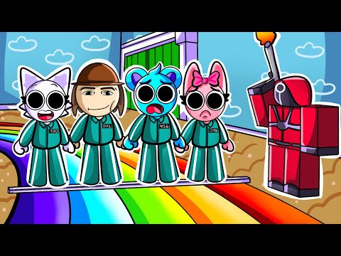 😨TODOS los SPRUNKIS van a SQUID GAME 😨Incredibox Sprunki en Roblox