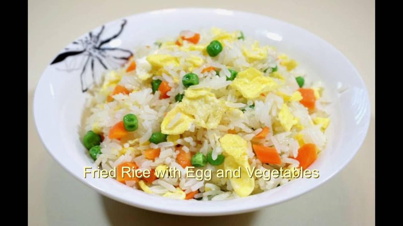 Weight loss recipe - fried Rice with egg, green peas & carrots - YouTube