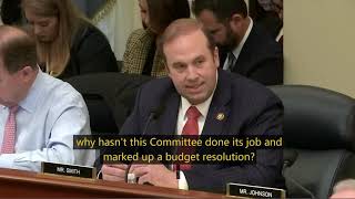 Rep. Smith urges the Budget Committee to... pass a budget.