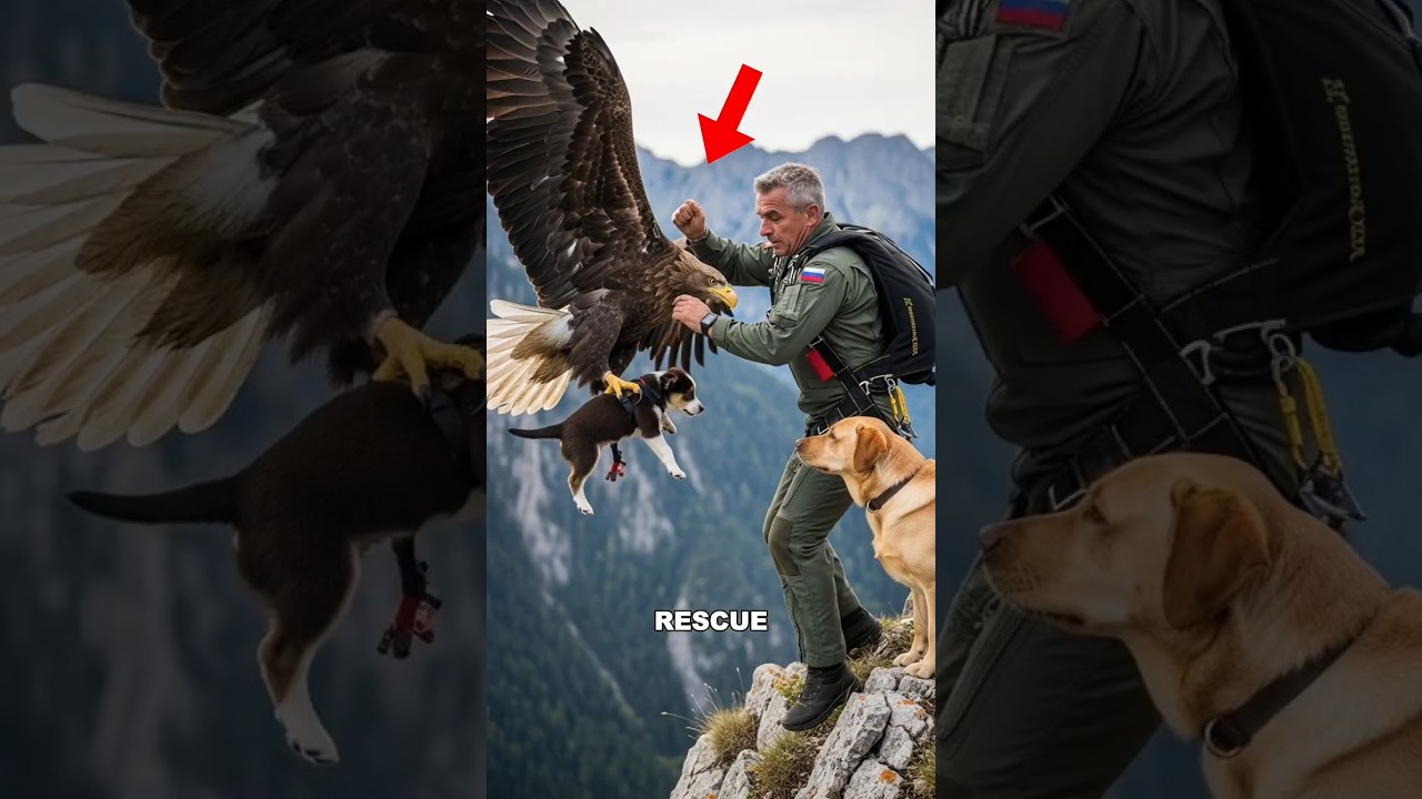 Собаку похитили в воздухе и спасли в последнюю секунду 