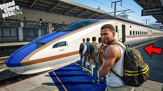 GTA 5 : Franklin's First Luxurious Bullet Train Experience in GTA 5 ! (GTA 5 mods)