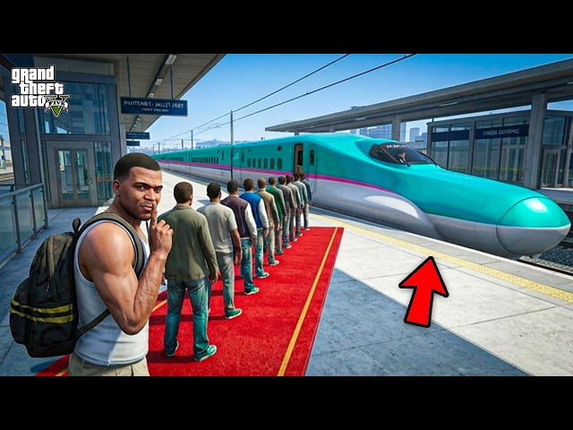 GTA 5 : Franklin's First Luxurious Bullet Train Experience in GTA 5 ! (GTA 5 mods)