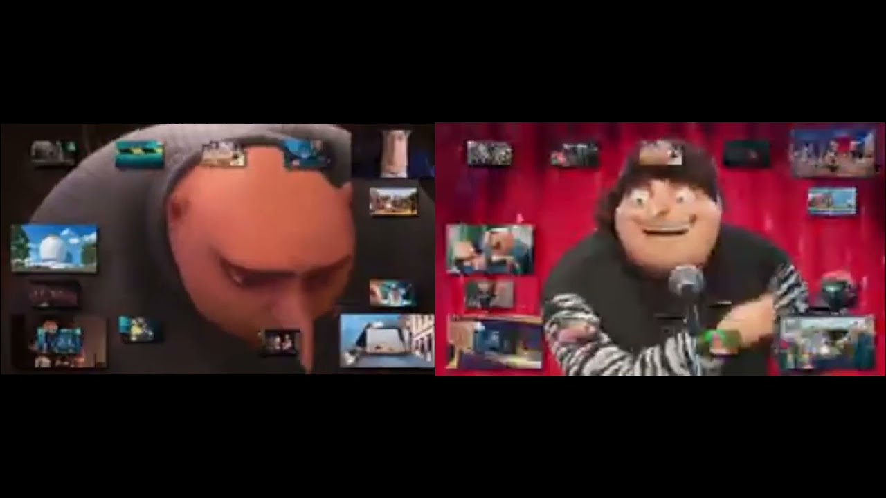 Despicable Me 1 vs 4 has a Sparta Jyro CWE Remix