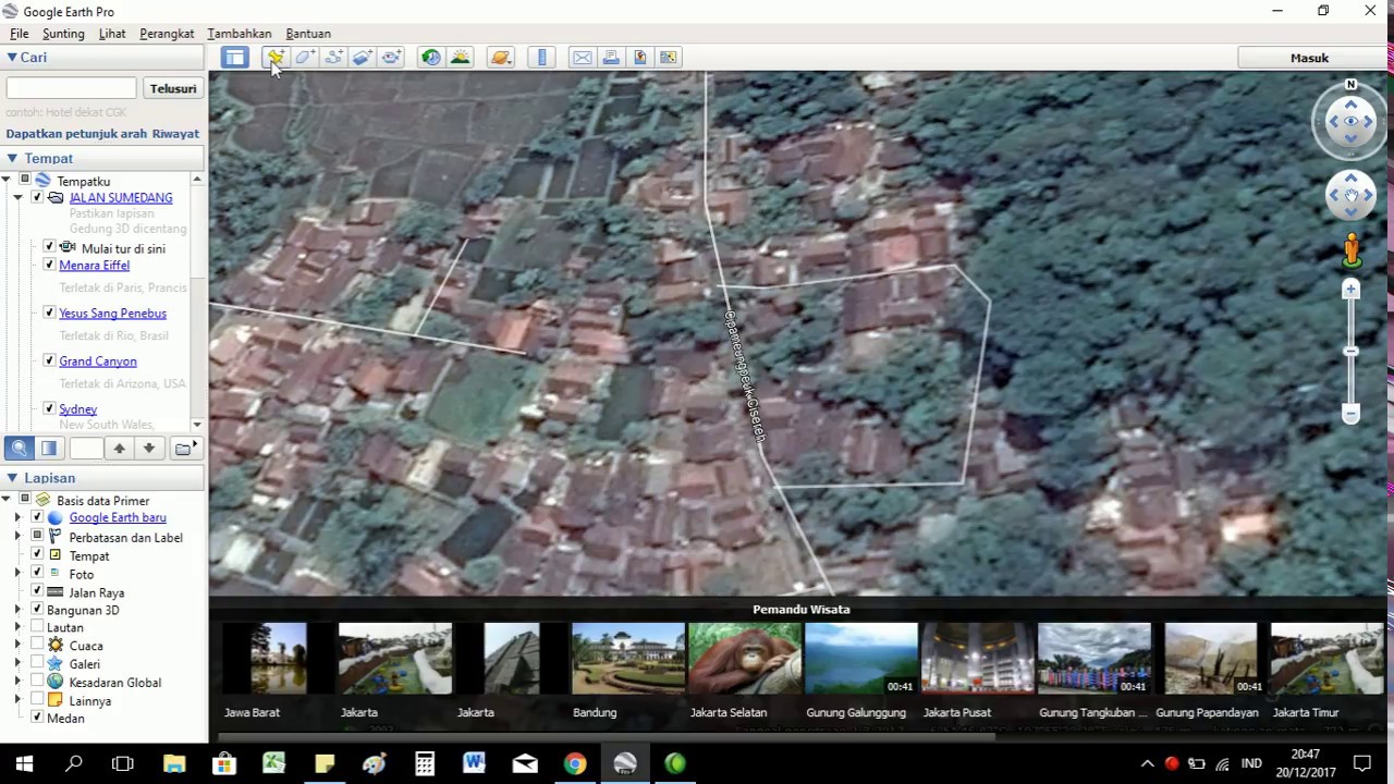 Tutorial Menambahkan Titik Atau Lokasi Pada Google Earth YouTube
