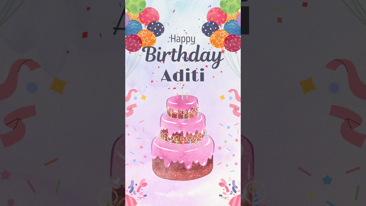 ADITI - Happy Birthday Aditi
