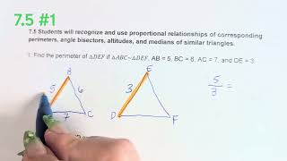 Unit 7 Geometry Study Guide: 7.5 #1