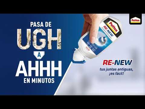 Pattex Baño Sano Re-new Silicona antimoho para renovar juntas de baño,  100ml