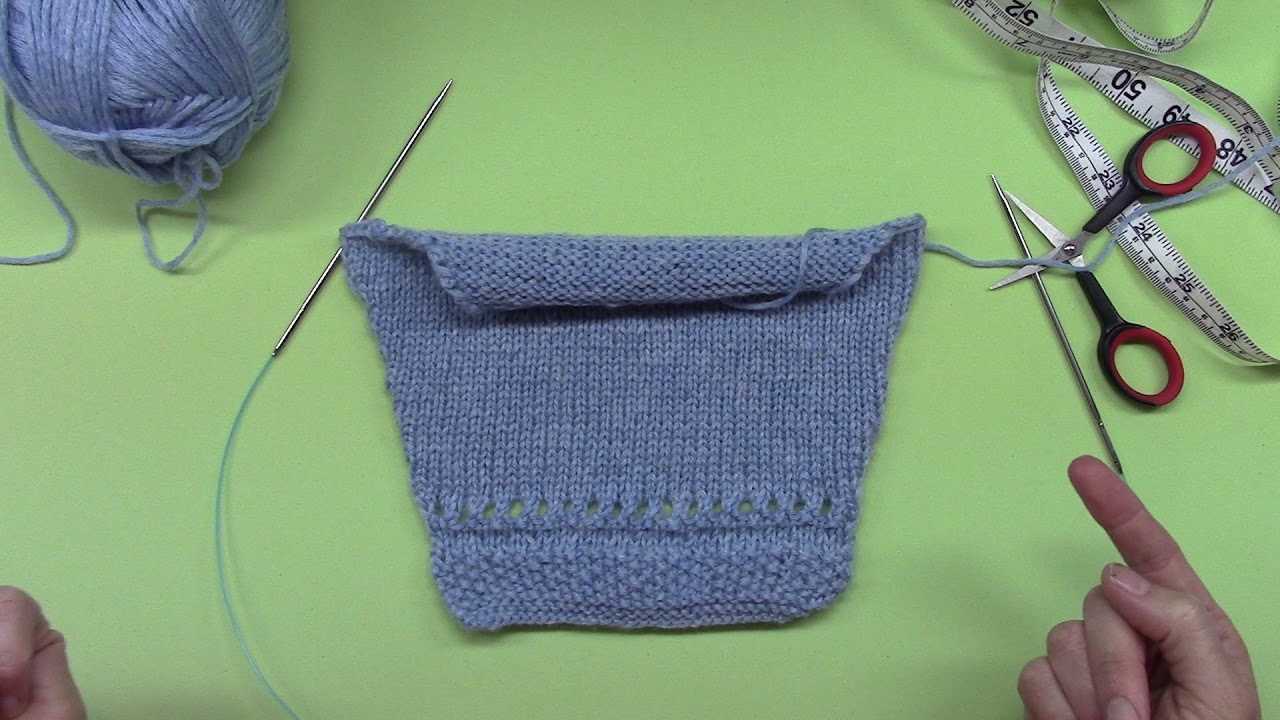 How to Knit a Baby Sweater (54/60 ) Ch. 7 Sleeves YouTube