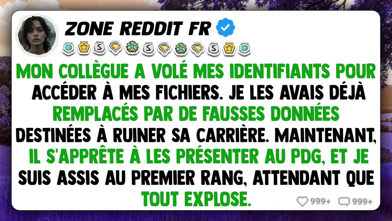 Mon collègue a volé mes identifiants pour accéder à mes fichiers. Je les avais déjà remplacés par...