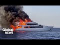 12 tourists rescued, 3 missing as Egyptian yacht engulfed in flames on Red Sea