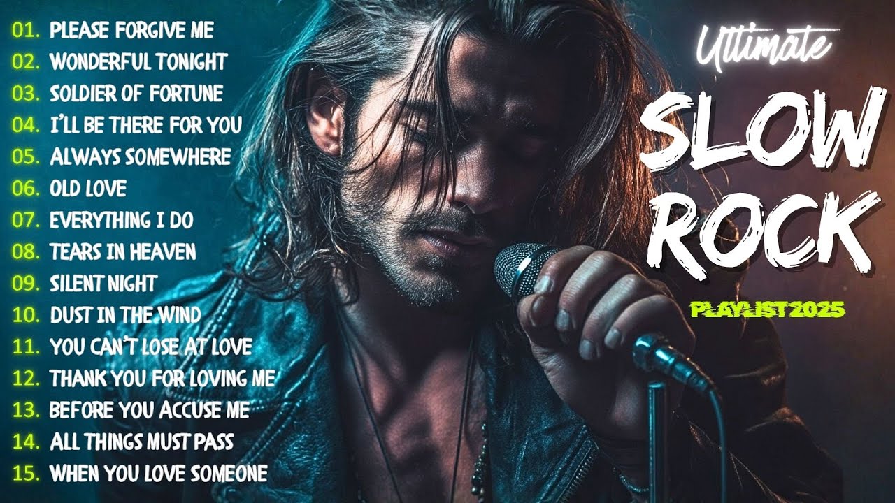 🔥 The Best of Slow Rock & Classic Rock Ballads | Soothing Rock Melodies for Soulful Nights 🌙