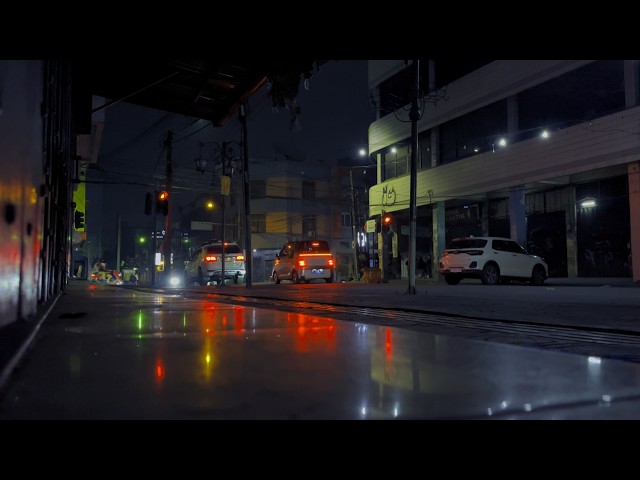 Night Traffic Noise | Real City Street Sounds for Relaxing - YouTube
