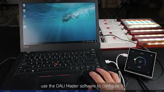 Sunricher New Design DALI Smart Master Controller Panel with 4'' LCD Digital Display