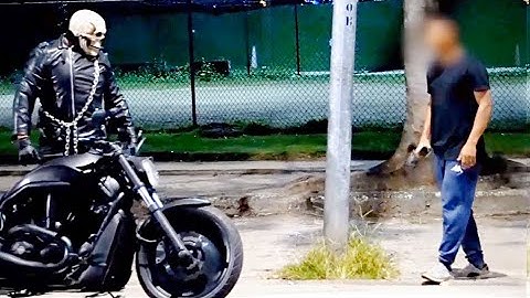 PEGADINHA: MOTOQUEIRO FANTASMA O RETORNO - Ghost Rider Pranks