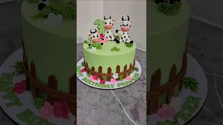 Bakery#FarmThemeCake#CowThemeCake#KidsBirthdayCake#3rdBirthdayCake#CustomCakeDesign