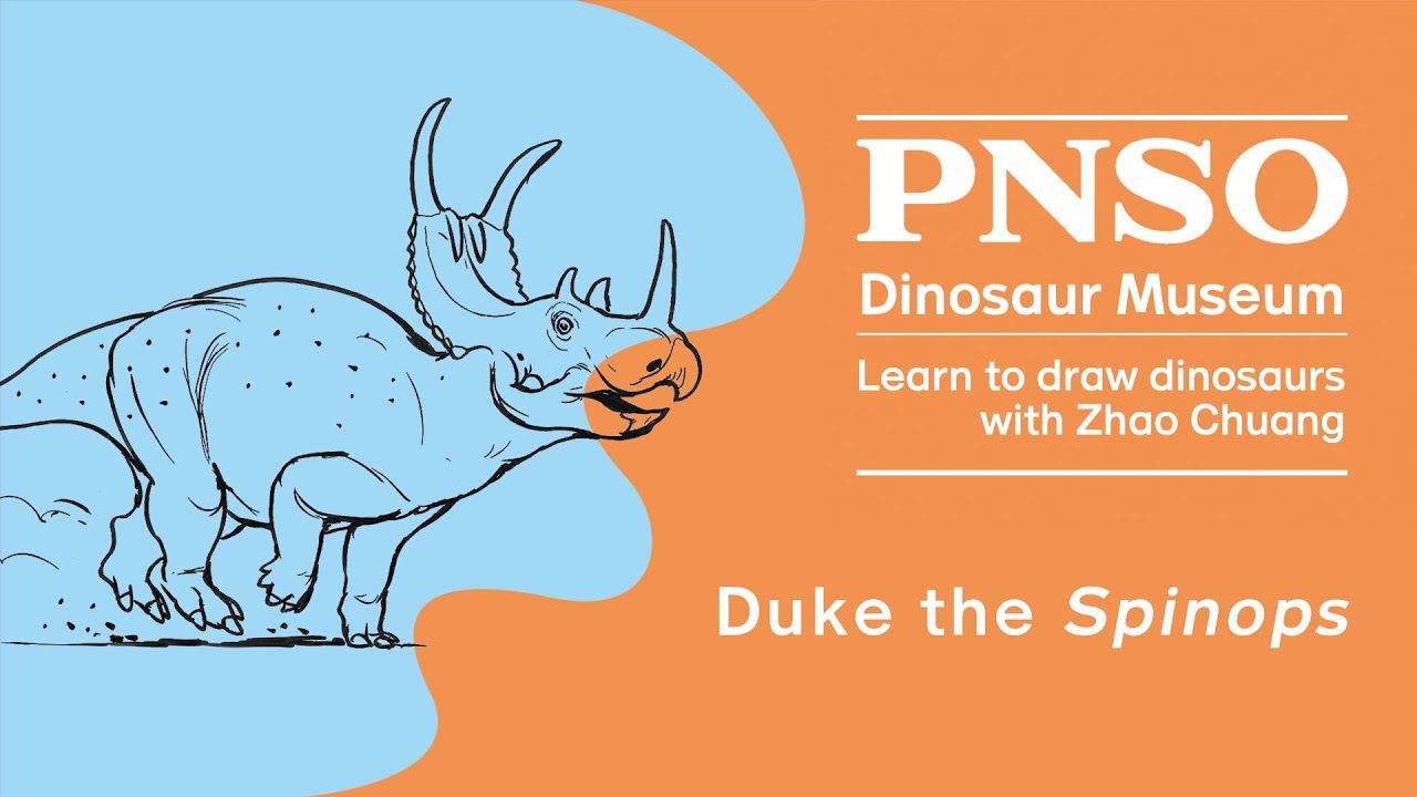 045 Duke the Spinops | Learn to Draw Dinosaurs with ZHAO Chuang