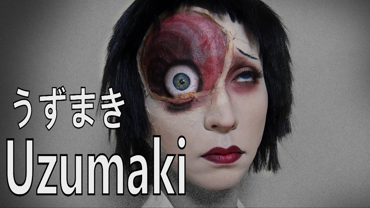 KisaMakeが特殊メイクで伊藤潤二「うずまき」を再現してみた。Junji