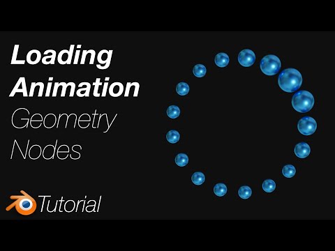 [3.2] Blender Tutorial: Loading Animation Using Geometry Nodes