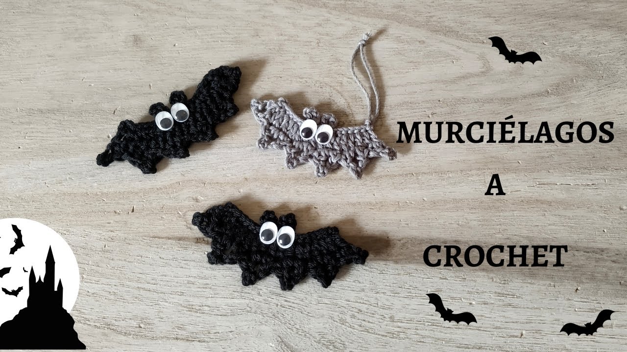 MURCIÉLAGOS A CROCHET PASO A PASO