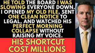 My Boss Fired Me for Following Protocol Then My Contract Voided His $190M Deal