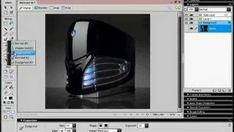 Fireworks - blur/sharpen tool