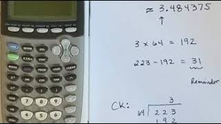 Finding a remainder using your calculator