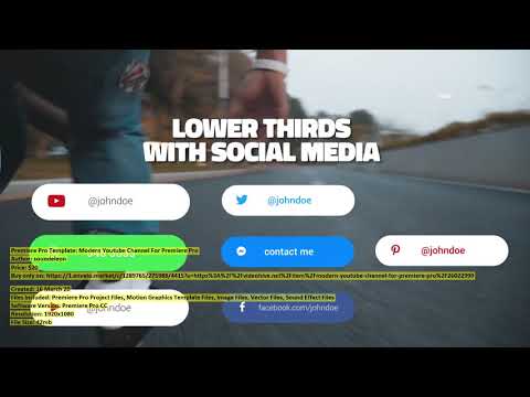 Modern Youtube Channel For Premiere | Premiere Pro Template | VideoHive 26022999