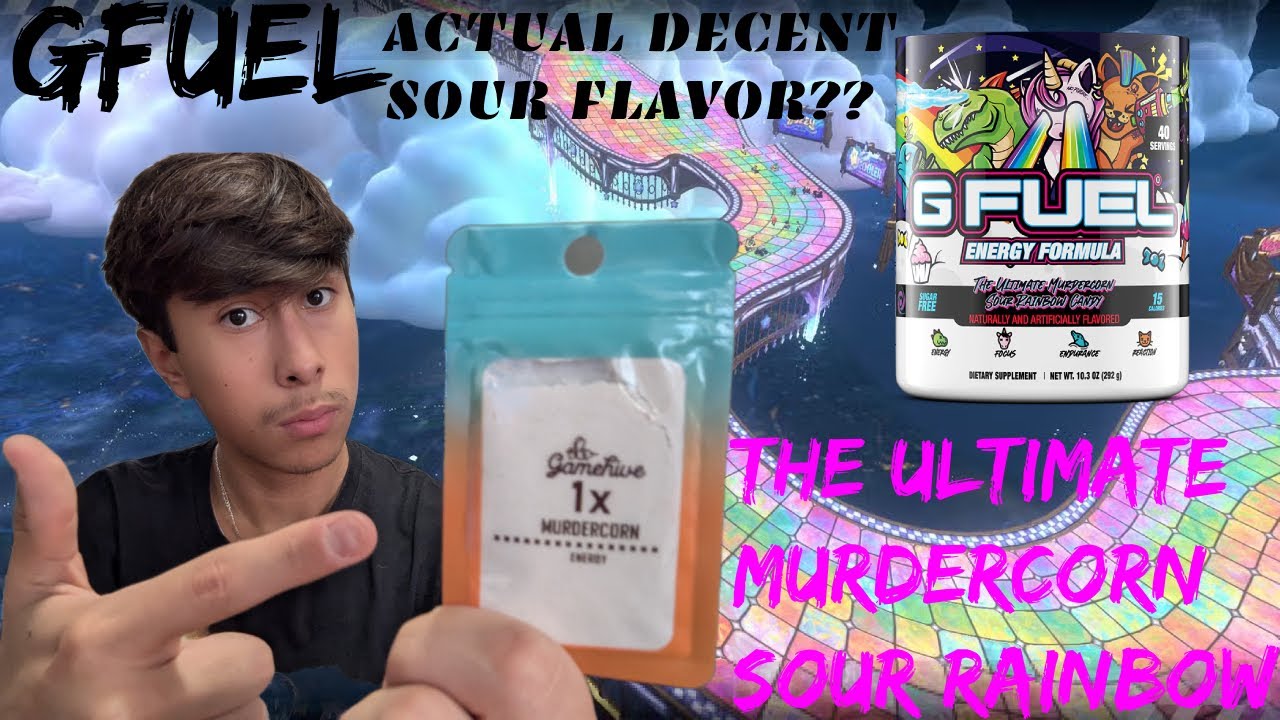 GFUEL The Ultimate Murdercorn Sour Rainbow Candy Review