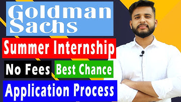 Goldman Sachs Internship | How to get an Internship #internshipsforcollegestudents