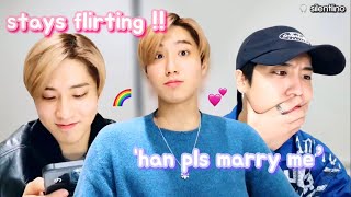 stays flirting with han jisung on vlive