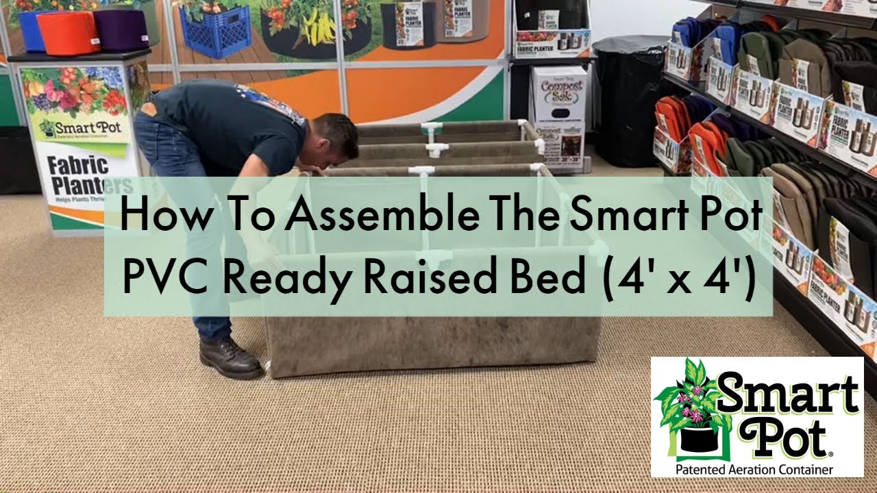 Smart Pot Urban Raised Bed Garden 4' x 4' PVC Ready Raised Bed