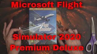 Microsoft Flight Simulator 2020 Premium Deluxe unboxing with "Preorder" activation worry.