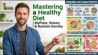 Mastering a Healthy Diet | MyPlate, Dietary Guidelines & Nutrient Density