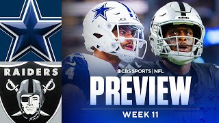 Cowboys vs Raiders Monday Night Football Preview: Predictions and Best Bets | NFL Week 11