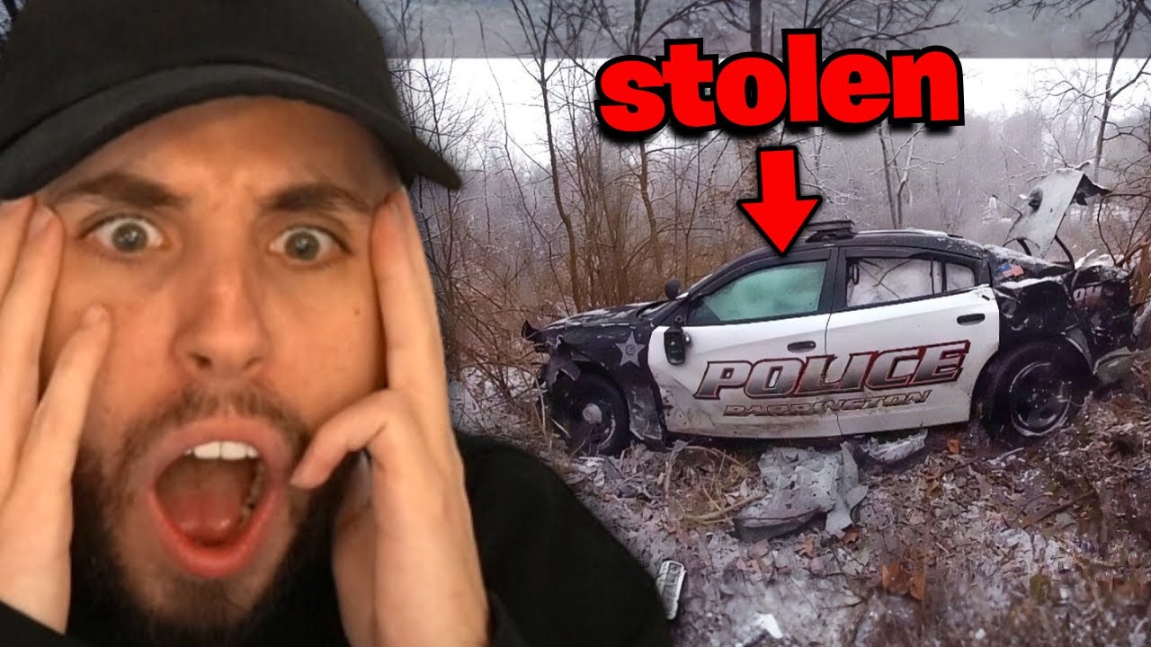 Погоня за угнанной полицейской машиной на скорости 126 миль в час