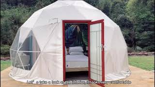 Geodesic Dome Tent Houses are Designed & Built&Eco Friendly Glamping Dome Cabins