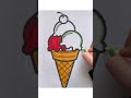 #icecream 🍦 #art #coloring #coloringadventure #satisfying #relaxing #painting #shorts #shortvideo